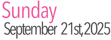 Sunday Activities September 21st, 2025